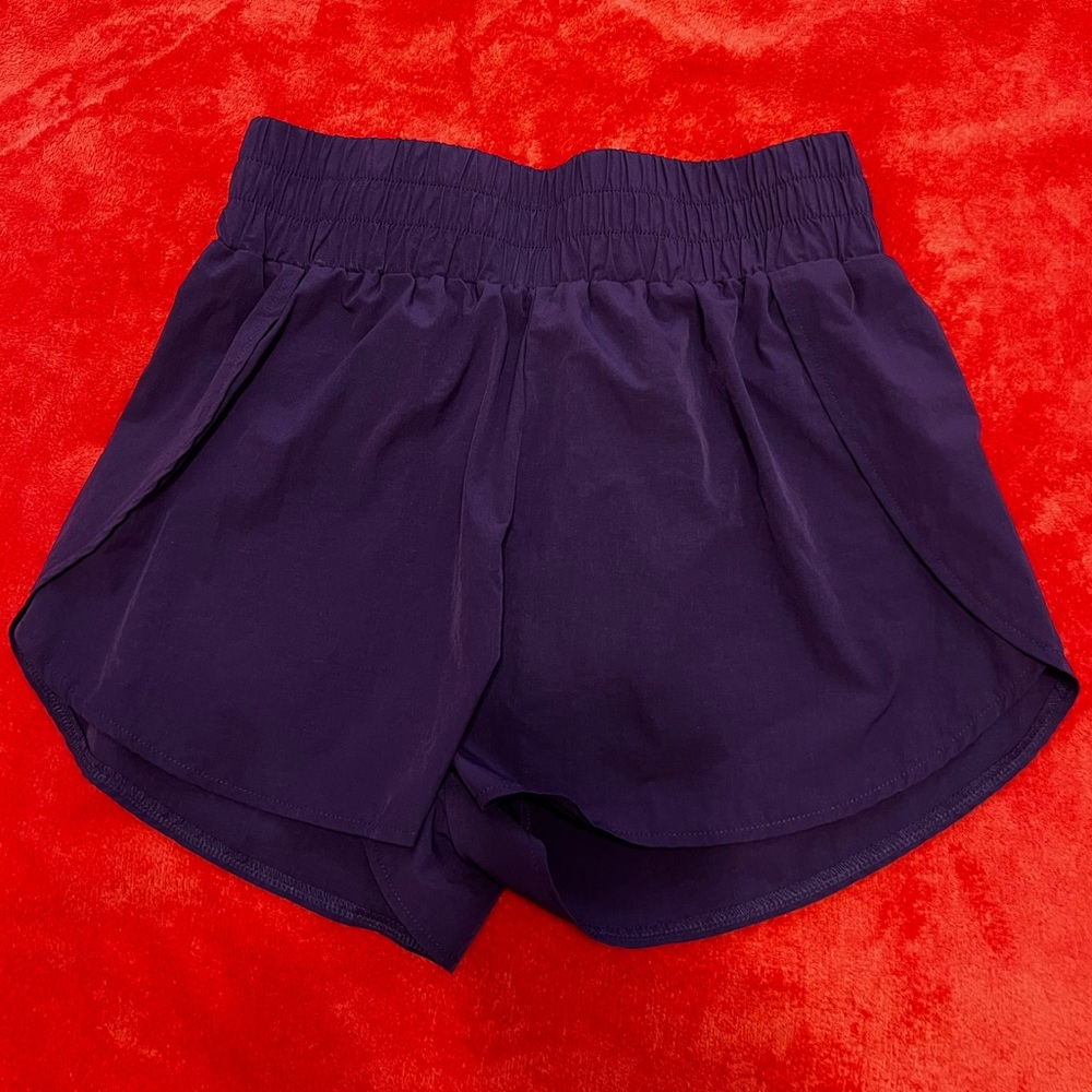 Shein Purple High Waisted Athletic Shorts